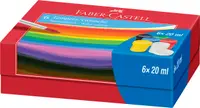 Guase 6culori, 20ml, Faber-Castell