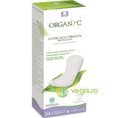 Absorbante Zilnice din Bumbac Organic 24buc