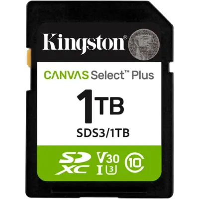 Card de Memorie SDXC Kingston Select Plus, 1TB, Clasa 10 UHS-I