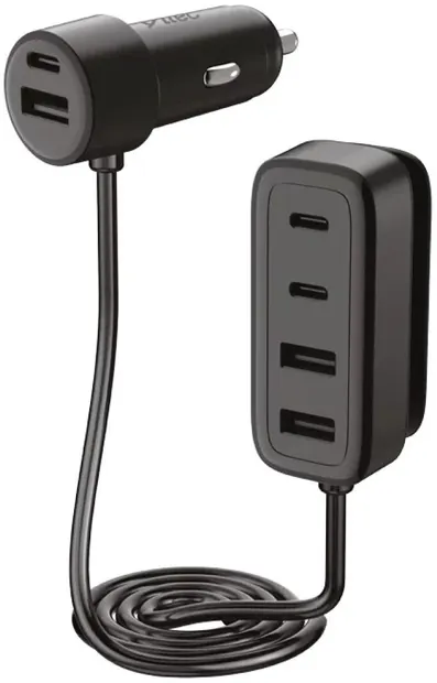 Încărcător auto cu hub ttec - SmartCharger 6in1, negru