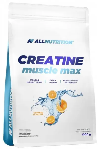 Creatine Muscle Max, portocală, 1 kg, AllNutrition