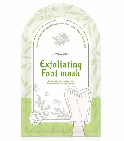 sosete Exfoliante cu Ulei de Masline pentru Picioare, Reparare Profunda si Calcaie Fine