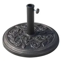 Outsunny Bază Stabilă pentru Umbrelă Rotundă, 9kg, din Rășină, Design Modern, Φ45.5x31cm, Bronz | Aosom Romania