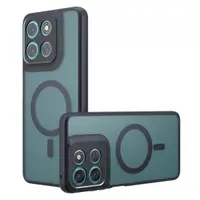Husa MagSafe pentru Motorola Moto G67 Power / G57 Power, Techsuit, PureFrost, Neagra Satinata