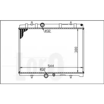 Radiator, racire motor LORO 009-017-0011