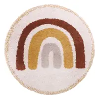 Covor copii Nattiot Bohemian Rainbow, ø 120 cm