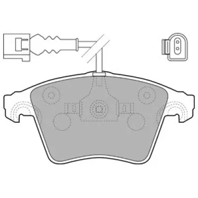 Set placute frana, frana disc DELPHI LP1914