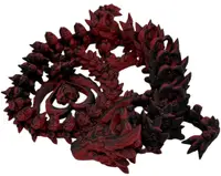3D Print 3D Morph Lab - Dragon, Dark heart, negru-roșu
