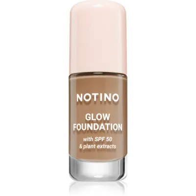 Notino Glow Foundation With SPF 50 & Plant Extracts make-up pentru luminozitate SPF 50 01 Medium Deep Neutral 30 ml