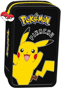 Penar cu rechizite St. Majewski Pokemon - Cu 3 fermoare