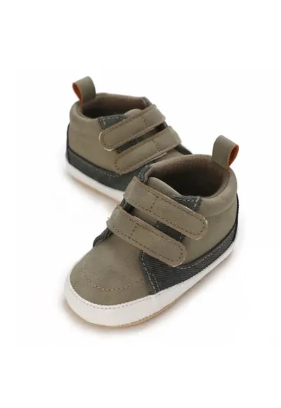Pantofi Model AL 16746 - pentru bebelusi - Piele ecologica - Kaki - Kaki