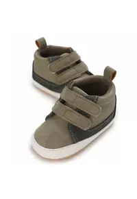 Pantofi Model AL 16746 - pentru bebelusi - Piele ecologica - Kaki - Kaki