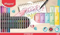 Set de caligrafie Maped Littering - 22 piese