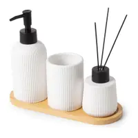 Set de accesorii de baie alb din ceramică – Compactor