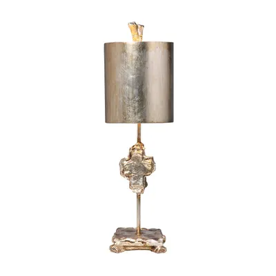 Veioza Cross 1 Light Table Lamp – Silver Leaf