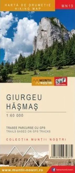 Munții Giurgeu - Hasmas. Hartă de drumeție - Paperback - ***