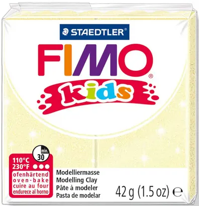 Lut polimeric Staedtler Fimo Kids - galben perlat