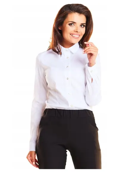 Camasa eleganta de dama clasica - - Alb