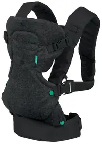 Marsupiu ergonomic pentru bebeluși Infantino 4 în 1 - Flip, negru