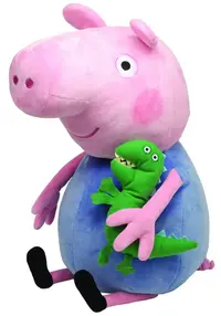Jucărie de pluș TY Toys Beanie Babies - Peppa Pig George, 38 cm