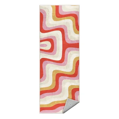 Covor tip traversă galben-roz lavabil 80x200 cm Creamy Raspberry Swirl – Mila Home
