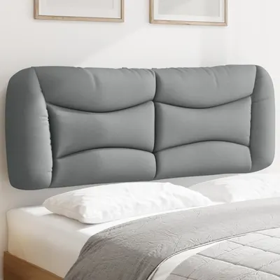 vidaXL Pernă tăblie de pat, Hvar, gri deschis, 120 cm, material textil