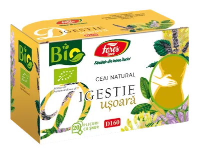 Ceai bio Digestie Usoara, 20 plicuri, Fares