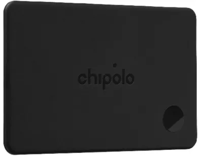 Tracker pentru portofel Chipolo - Card, iPhone/Android, Rechargeable, negru
