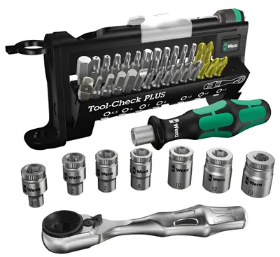 Set de scule Wera - Tool Check Plus, 5.5 - 13 mm х 1/4'', 38 piese