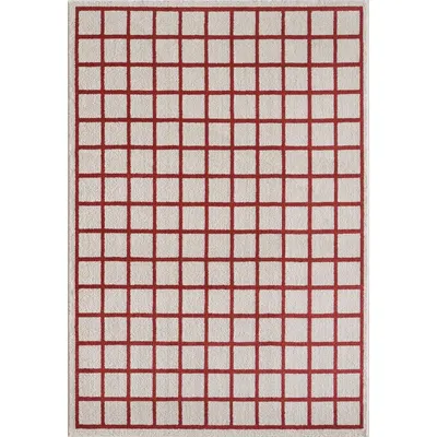 Covor roșu/bej 120x170 cm Picnic – ESTE