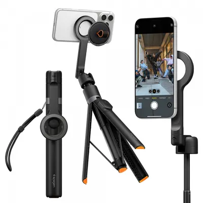 Selfie Stick Bluetooth Spigen S582W, Universal, Negru AMP11372