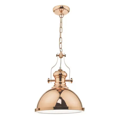 Lampa suspendata Arona Pendant Polished Copper & Glass