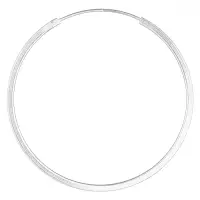 Cercei Creole din argint 925, cu sectiune patrata si diametru de 4 cm