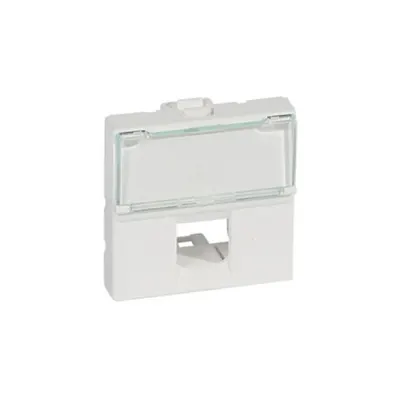 Capac Mosaic - pentru single Keystone connector - 2 module - alb