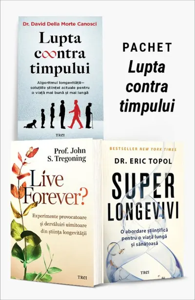 Pachet Lupta contra timpului. Lupta contra timpului/Live Forever?/Superlongevivi