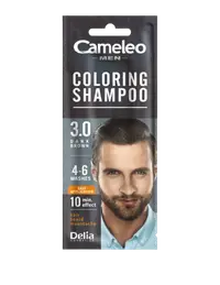 Sampon nuantator Camelo Men Dark Brown 3.0, 15ml, Delia Cosmetics