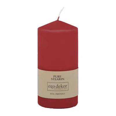 Lumânare Eco candles by Ego dekor Top,durată ardere 30 h, roșu