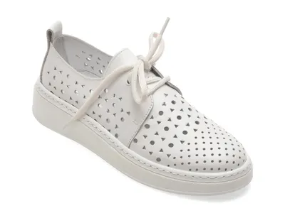 Pantofi GRYXX albi, 5092304, din piele naturala