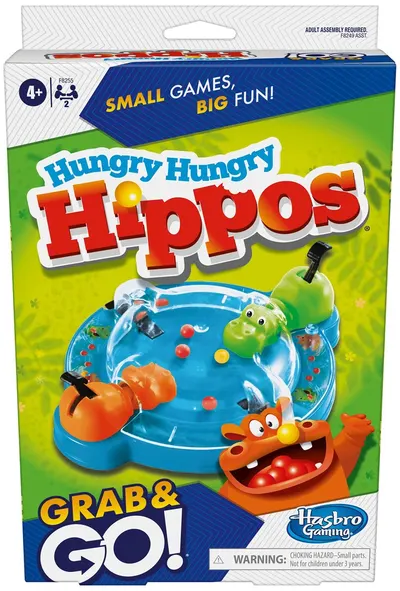 Joc de societate pentru doi Hungry Hungry Hippos: Grab & Go! - pentru copii