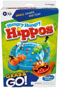 Joc de societate pentru doi Hungry Hungry Hippos: Grab & Go! - pentru copii