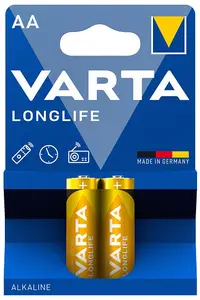 Baterie alcalină VARTA - Longlife, AA, 2 buc.
