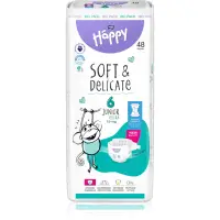 BELLA Baby Happy Soft&Delicate scutece de unică folosință cu canale Junior Extra 15+ kg 48 buc