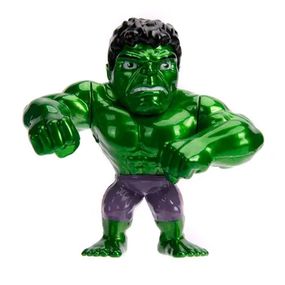 Figurină metalică Jada Toys - The Avengers, Hulk, 10 cm