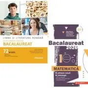 Pachet Bacalaureat 2026. Limba si literatura romana 72 teste complete si Matematica M-stiintele-naturii si M-tehnologic