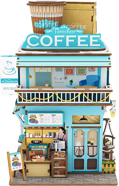 Model de asamblare Tonecheer - Cafenea