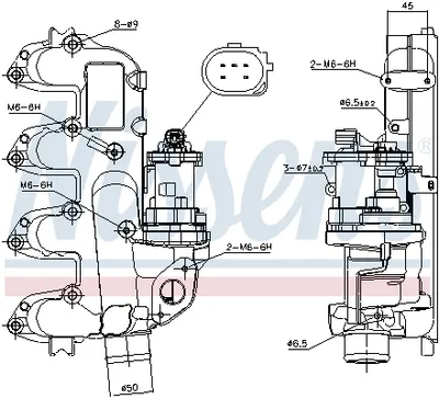 Supa Egr Potrivit Ford C-Max, Focus Ii, Galaxy Ii, Mondeo Iv, S-Max, Tourneo Connect, Transit Connect 1.8d 06.02-06.15