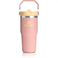 Stanley IceFlow™ Flip Straw 2.0 Tumbler sticlă termos din oțel inoxidabil Peach Rose 1 buc