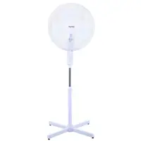 Ventilator cu Picior Floria, Alb, 40W, 3 Trepte Viteza, Motor Silentios
