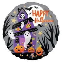 Balon folie happy halloween 43 cm Amscan AM4481575