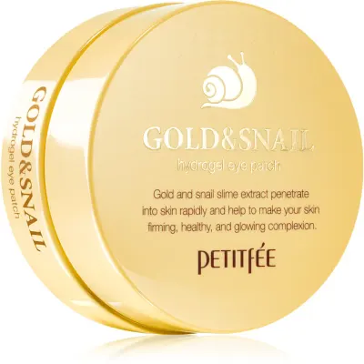 Petitfée Gold & Snail masca hidrogel pentru ochi extract de melc 60 buc